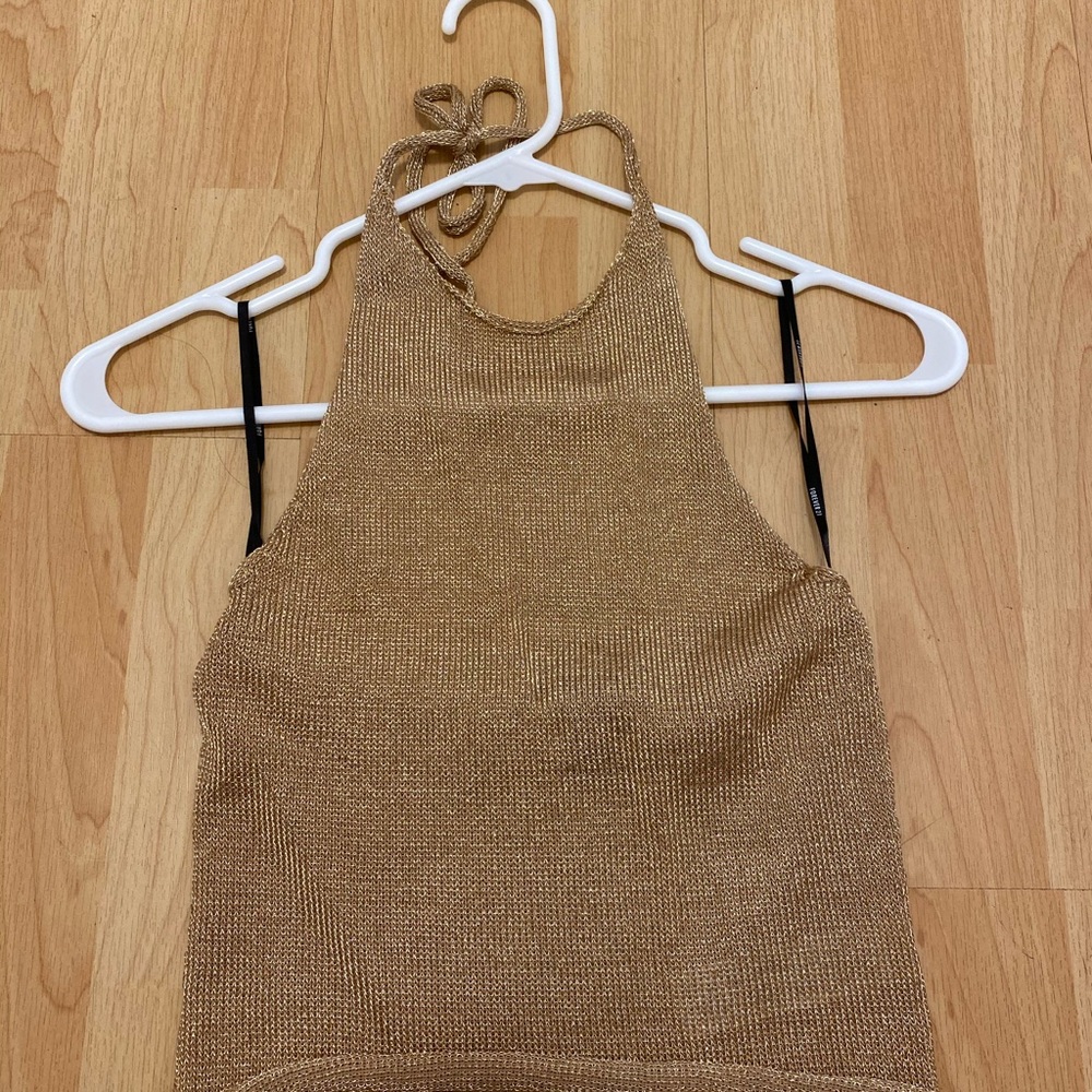 Mesh halter top